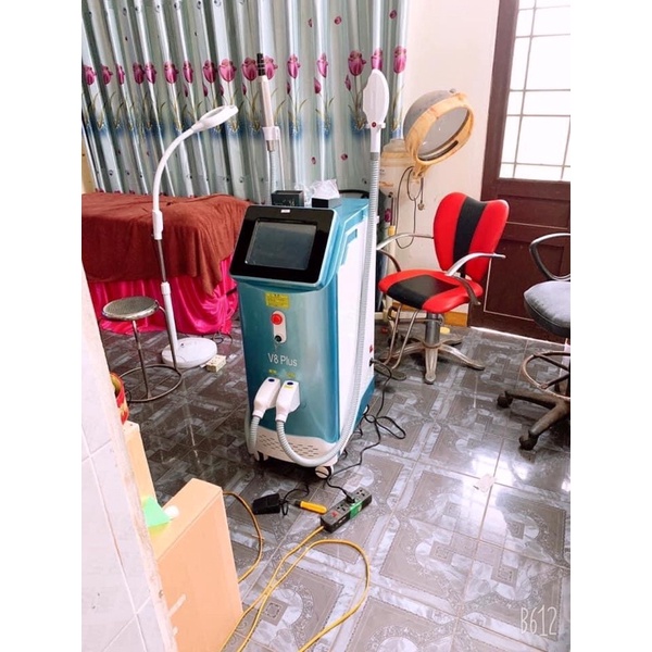 Máy triệt lông và laser xoá xăm bán nám chân mày v8 plus 2in1 hiệu quả cực kì cao