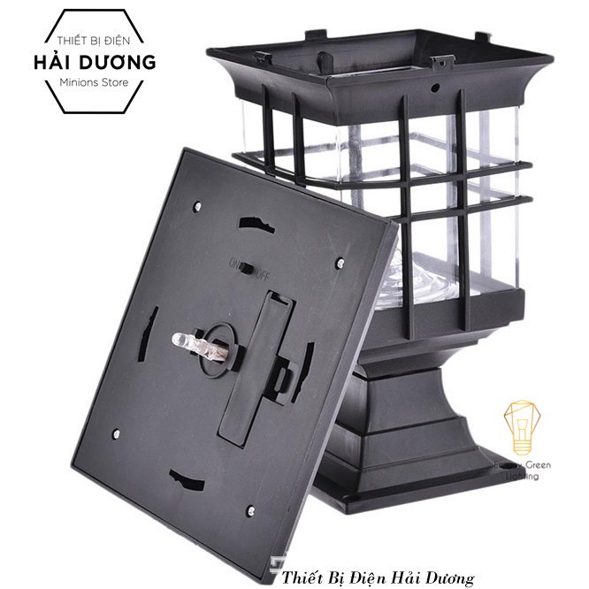 Đèn Led Sân Vườn Energy Green Lighting Trụ Cột Năng Lượng Mặt Trời NT3 (Bao gồm cột cắm đất và đế bắt cột)