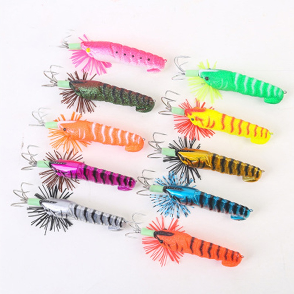 MUVAKO Mồi Câu Cá Nhân Tạo Hình Mực Mềm 90MM/21g Có Lưỡi Câu