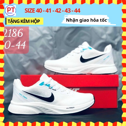 (Có 6 MÀU) Giày thể thao nam sneaker chạy bộ 𝗡𝗜.𝗞𝗘_𝗭𝗢𝗢𝗠 PT060 Form SIÊU NHẸ đi ÊM CHÂN vải canvas Thoáng khí