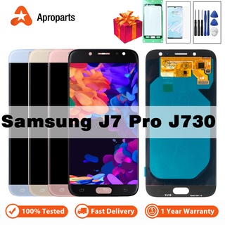 Màn Hình OLED Cho Samsung Galaxy J7 Pro 2017 J730 J730F J730G / DS Màn Hình LCD Bộ Số Hóa Cảm Ứng Thay Thế