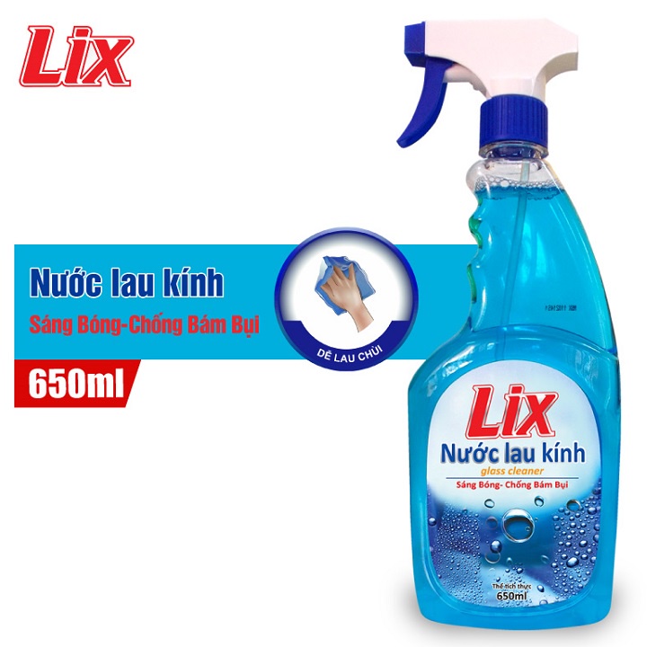 Nước lau kính Lix 650ml (K0004)