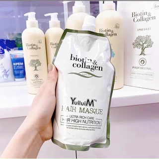 Ủ Tóc Biotin collagen dưỡng tóc siêu mềm mượt 500ml