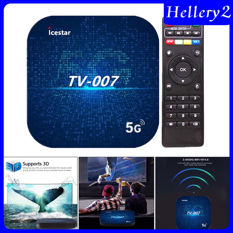 [HELLERY2] Smart Android 9.0 TV Box Android Box 5G Dual WiFi BT HDMI 2.0 Remote Control