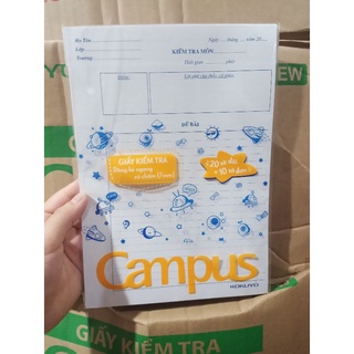 Giấy kiểm tra kẻ ngang cấp 2 Campus