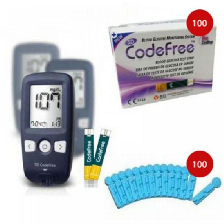 Máy đo đường huyết SD Code Free hộp 50 que