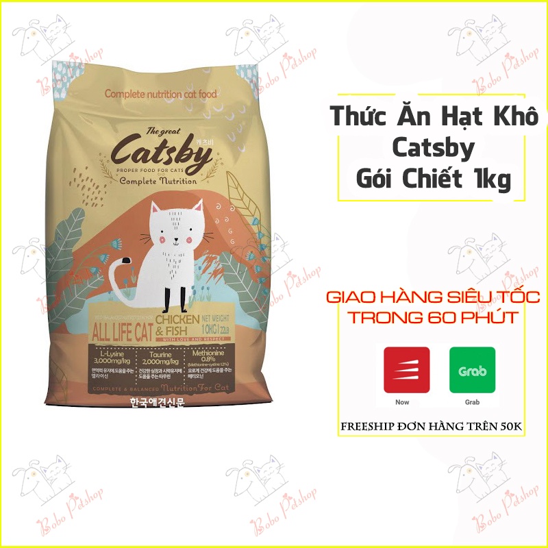 Thức Ăn Cho Mèo Catsby Thức Ăn Cho Mèo Mọi Lứa Tuổi Hạt Ít Muối Chăm Sóc Lông Bóng Mượt - Bobo Pet Shop Hà Nội