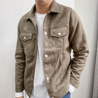Áo Khoác MR da lộn cổ bẻ 030