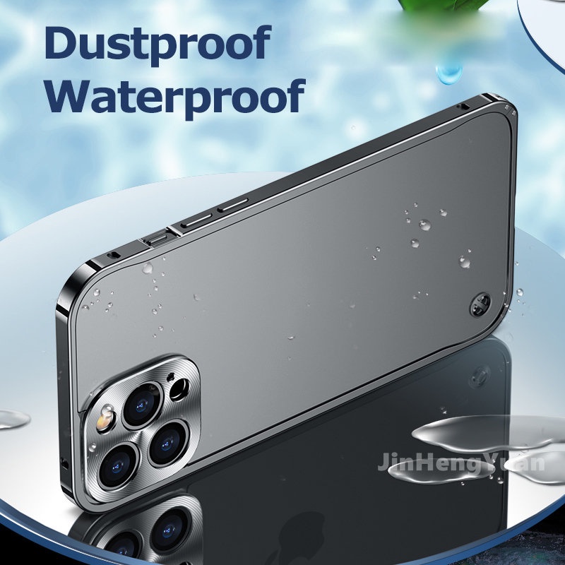 Ốp Điện Thoại Viền Kim Loại Sang Trọng Cho IPhone 14 11 12 13 Pro Max 14Plus 13mini 12mini 11