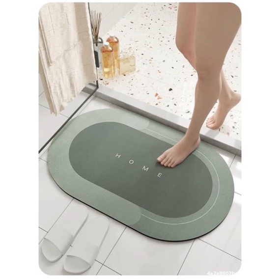 Thảm lau chân chống trơn trượt thấm hút nước, thảm chùi chân họa tiết đẹp loại 1