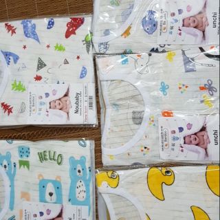 Set 25 bộ cottong giấy dài tay cúc vai cho bé