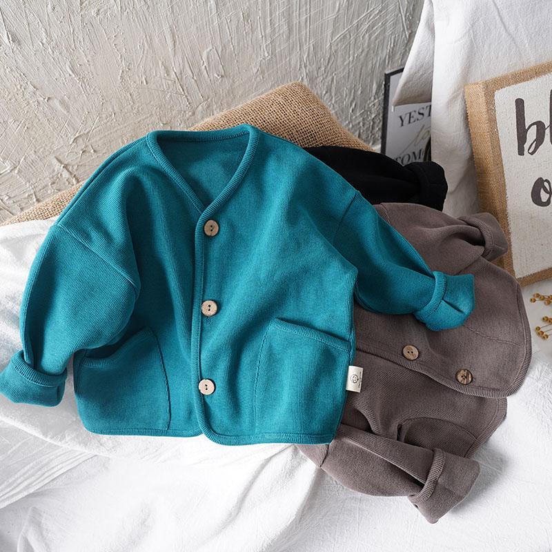 Áo Khoác Cardigan Cotton Dáng Rộng Tay Dài Phong Cách Hàn Quốc Thời Trang Mùa Thu Hàng Mới 2022