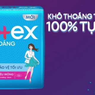 Băng vệ sinh KOTEX ✅siêu mỏng ✅có cánh (8 miếng x 23cm)