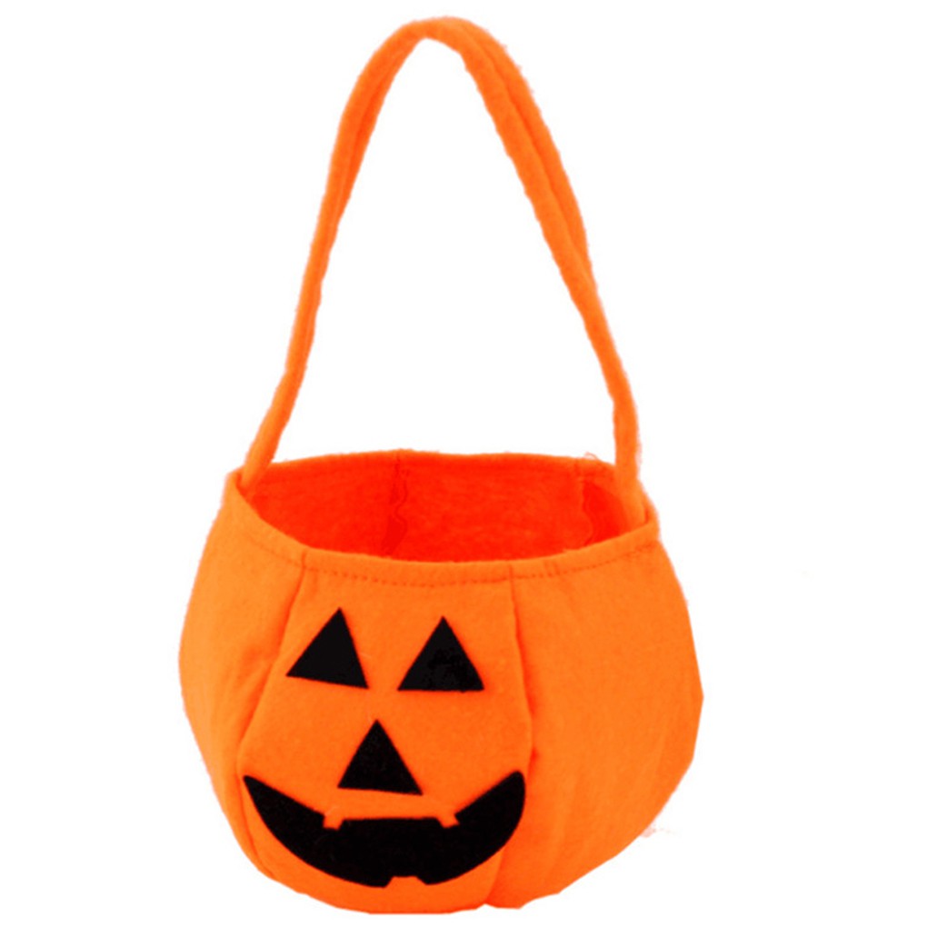 Children Lovely Halloween Decor Candy Sack Halloween Pumpkin Bags Non-woven Fabric Kids Trick or Treat Bags