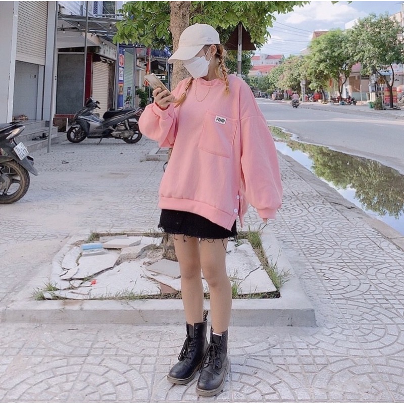 [ ẢNH THẬT ] ÁO SWEATER NỈ TRƠN NHIỀU MÀU FORM RỘNG TAY BỒNG | WebRaoVat - webraovat.net.vn