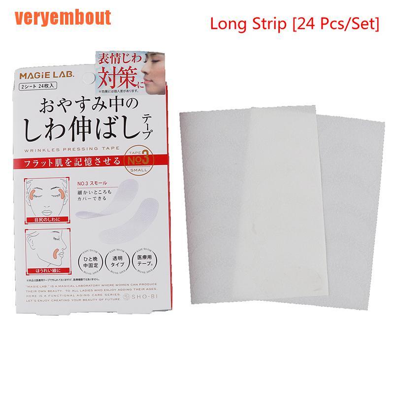 24 Pcs Face Stickers Facial Line Wrinkle Sagging Skin Face Tape Beauty To