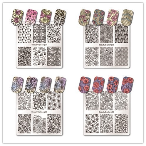 [Hàng mới về] Tấm khuôn hỗ trợ trang trí móng tay nghệ thuật chuyên dụng chất lượng cao