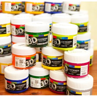 MÀU 3D ACRYLIC 100ML| CÓ BẢNG MÀU Ở HÌNH CUỐI