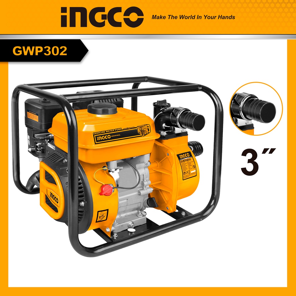 Máy bơm nước dùng xăng INGCO 7.0 HP INGCO GWP302 (Cam kết Chính Hãng 100%)