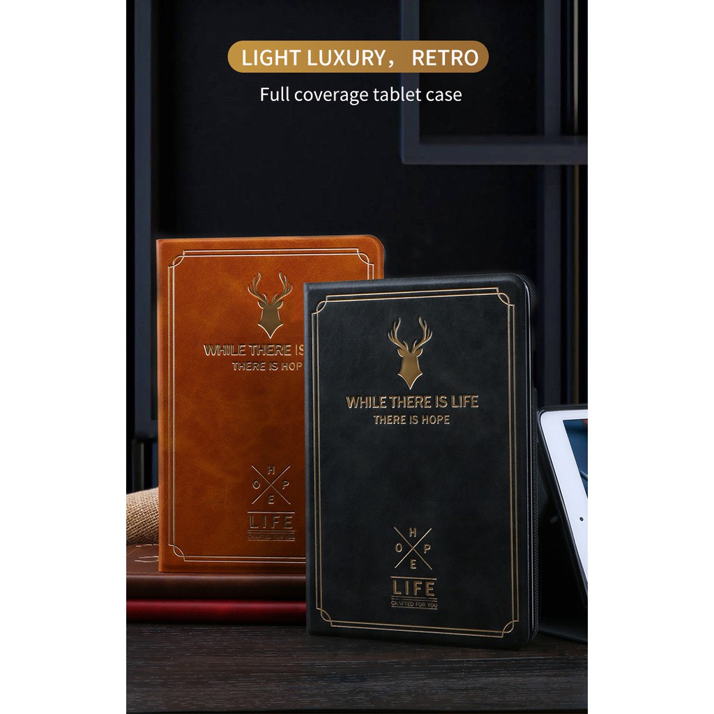 [GIÁ SIÊU RẺ] Ốp Lưng, Bao Da iPad da PU cao cấp logo đầu tỳ hưu sắc nét cực HOT | BigBuy360 - bigbuy360.vn