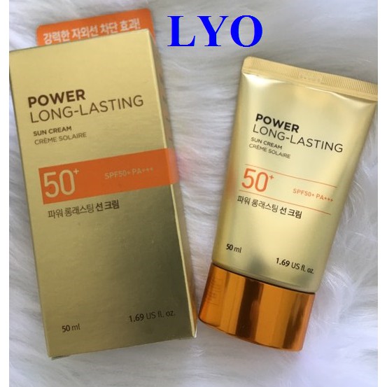 KEM CHỐNG NẮNG THE FACE SHOP LONG LASTING NATURAL SUN ECO POWER SUN CREAM 50ml