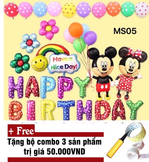 (SALE SẬP SÀN) 30 MẪU BÓNG SINH NHẬT SIÊU LUNG LINH CHO BÉ