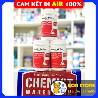 [TEM CHEMIST]Viên uống bổ tim Úc Healthy Care CoEnzyme Q10 150mg 100 Viên