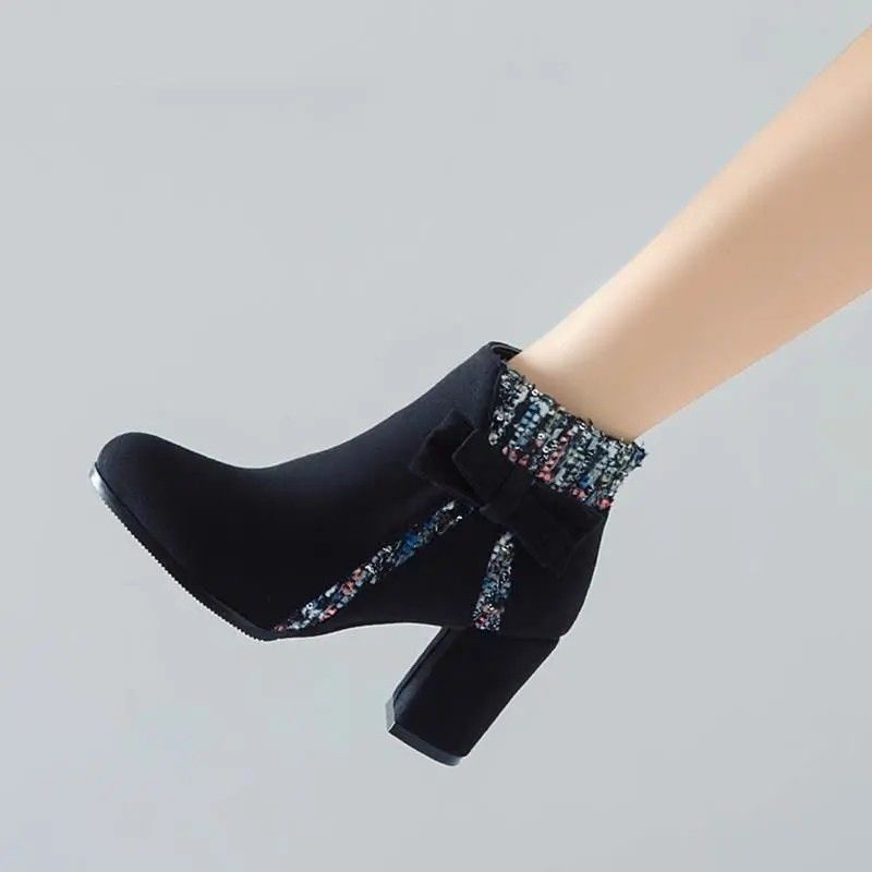 Giày Bốt Martin Cổ Cao Quyến Rũ Dễ Phối Đồ Thời Trang Thu Đông Hàn Quốc Mới Năm 2021 Dành Cho Bạn Nữ