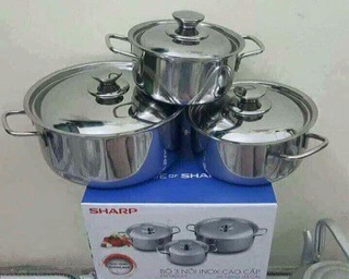 Bộ nồi sharp - Quà tặng từ NutiFood