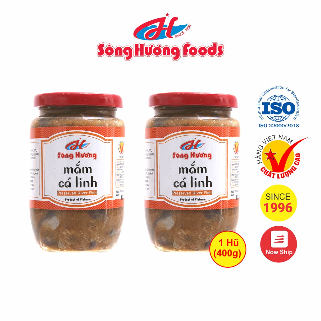 2 Hũ Mắm Cá Linh Sông Hương Foods Hũ 400g