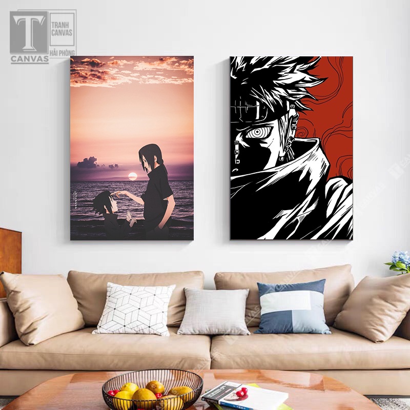 Tranh canvas tràn viền treo tường, tranh hoạt hình Nhật Bản, Anime Naruto 01-11