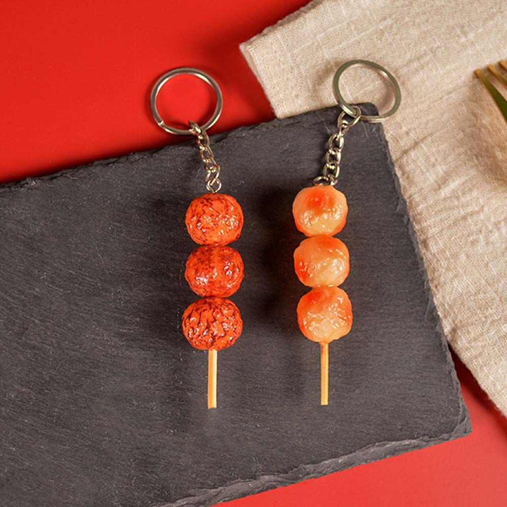 Móc Chìa Khóa Hình Thức Ăn Giả Bằng Pvc Sáng Tạo Dễ Thương