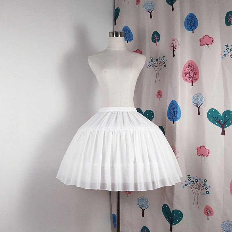Tùng lót váy ngắn xương cá cosplay phong cách Lolita dễ thương có thể điều chỉnh cho nữ