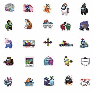 set 10 sticker amongus không trùng hình