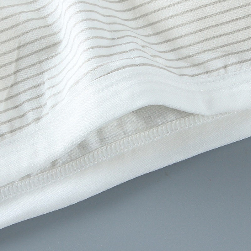 Brroa Áo Ngực Thể Thao Cotton Dây Bản Rộng In Họa Tiết Sọc Có Đệm Tháo Rời Được Cho Tuổi Teen / Bé Gái