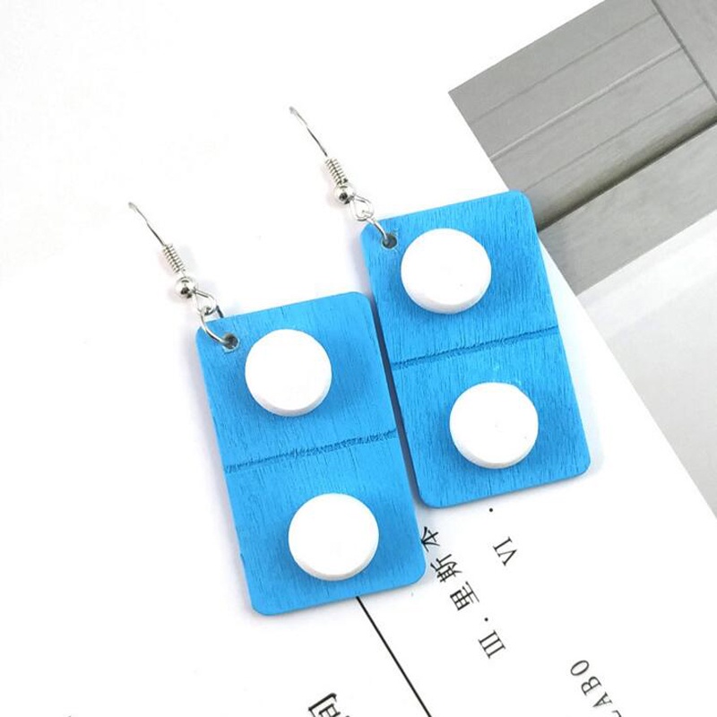 Earrings Khuyên tai thiết kế hình viên thuốc độc đáo màu sắc dễ thương