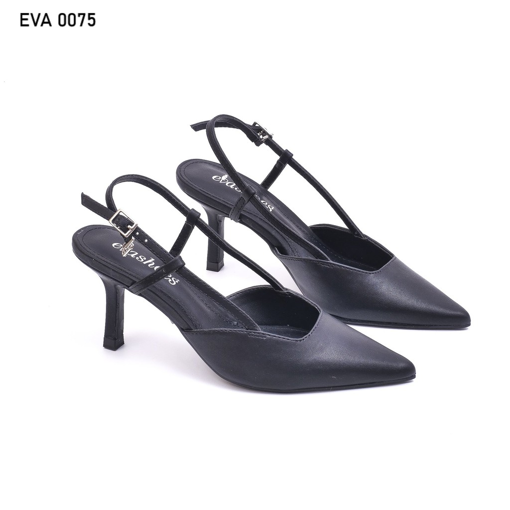 Giày Hở Gót Đế Nhọn Mũi Nhọn Da Cao Cấp 5cm Evashoes - EVA0075
