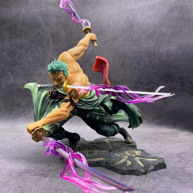 Mô hình zoro tam kiếm (không có hiệu ứng haki) Zoro ba ngàn thế giới sharon one piece onepiece figure Rep