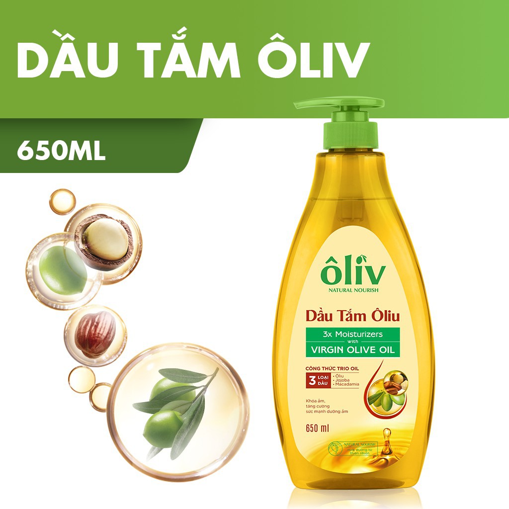 Dầu Tắm Ôliv Dưỡng ẩm Virgin Olive Oil 650ml