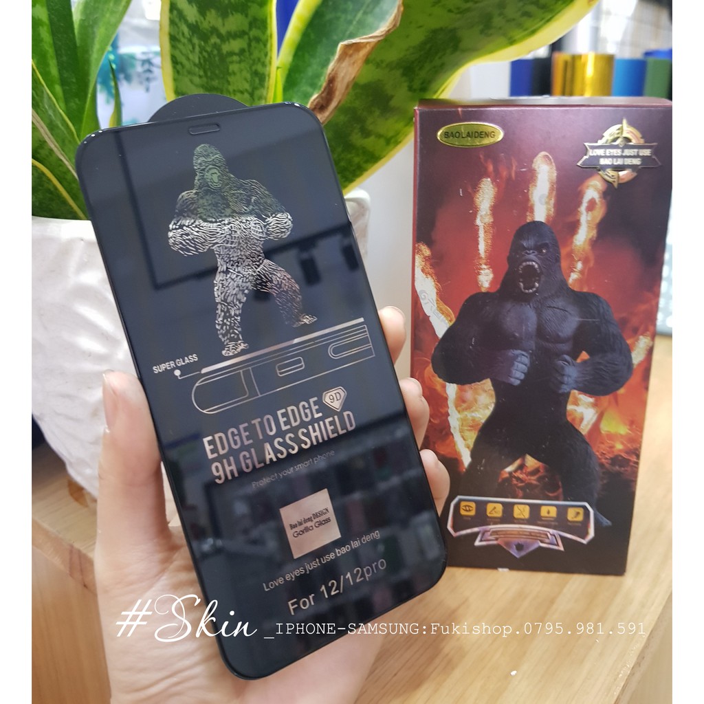 [IPHONE] Kính Cường Lực 9D kingkong FULL MÀN 13ProMax 12ProMax | 12 | 12 PRO | 11 | XR 7plus 8plus FUKISHOP