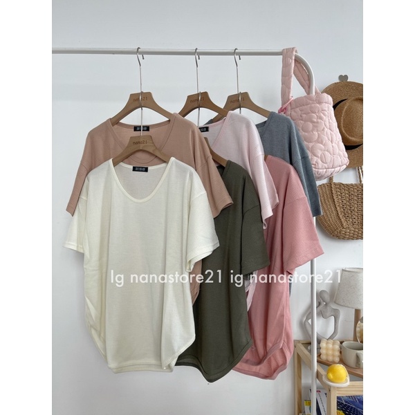 Áo pull trơn thun tổ ong