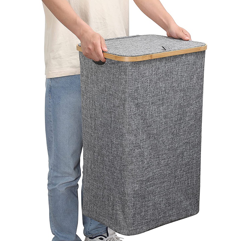 Giỏ Đựng Đồ Giặt Có Nắp Đậy Có Thể Xếp Gọn Tiện Dụng