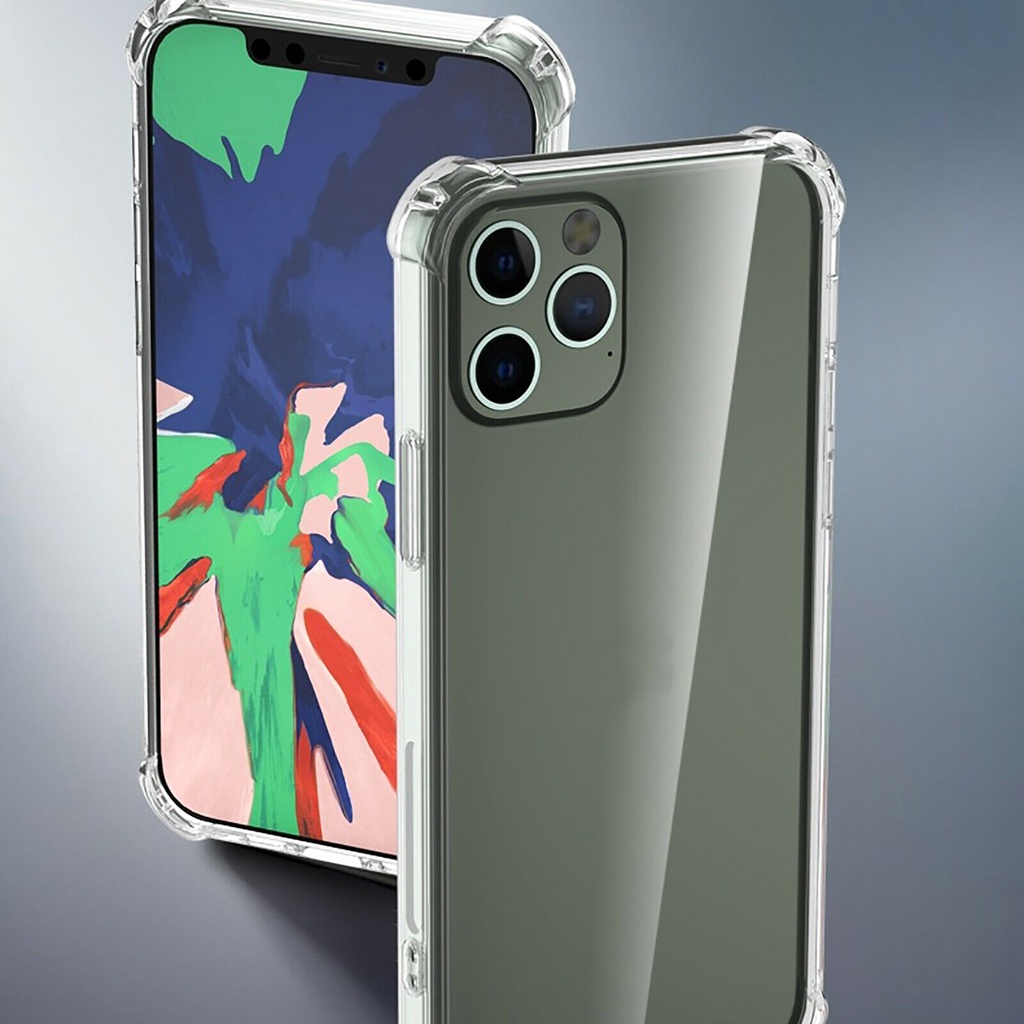Shockproof Armor Clear Case For iPhone 12 Pro Max 11 pro Max / Transparent Phone Cases Airbag Cover