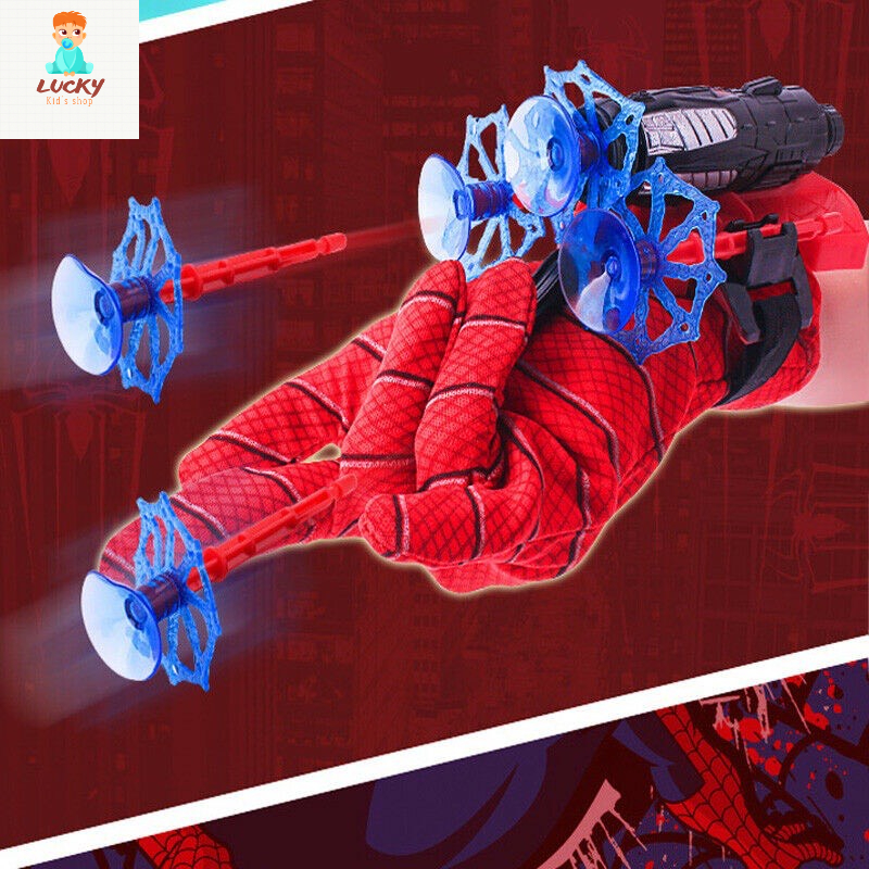 Đồ chơi trẻ em , đồ chơi thông minh nhập vai găng tay người nhện bắn tơ độc đáo spider hero cho bé
