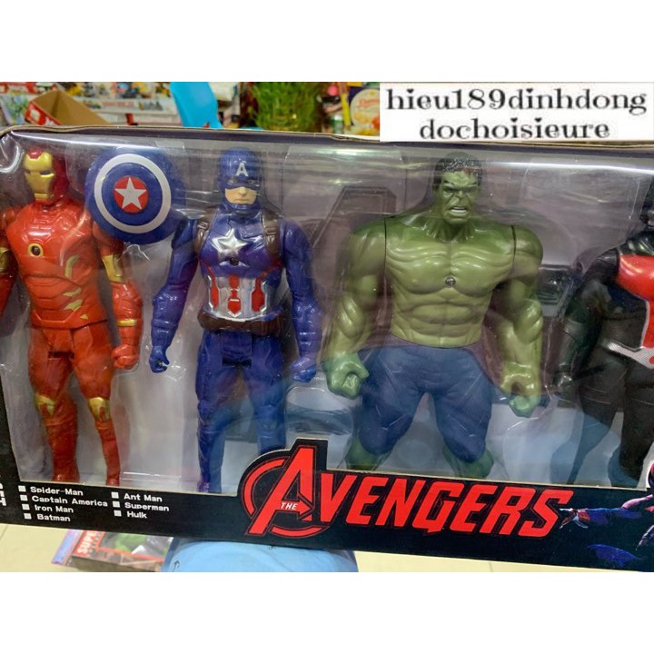 Hộp 7 siêu anh hùng avenger (ảnh thật)