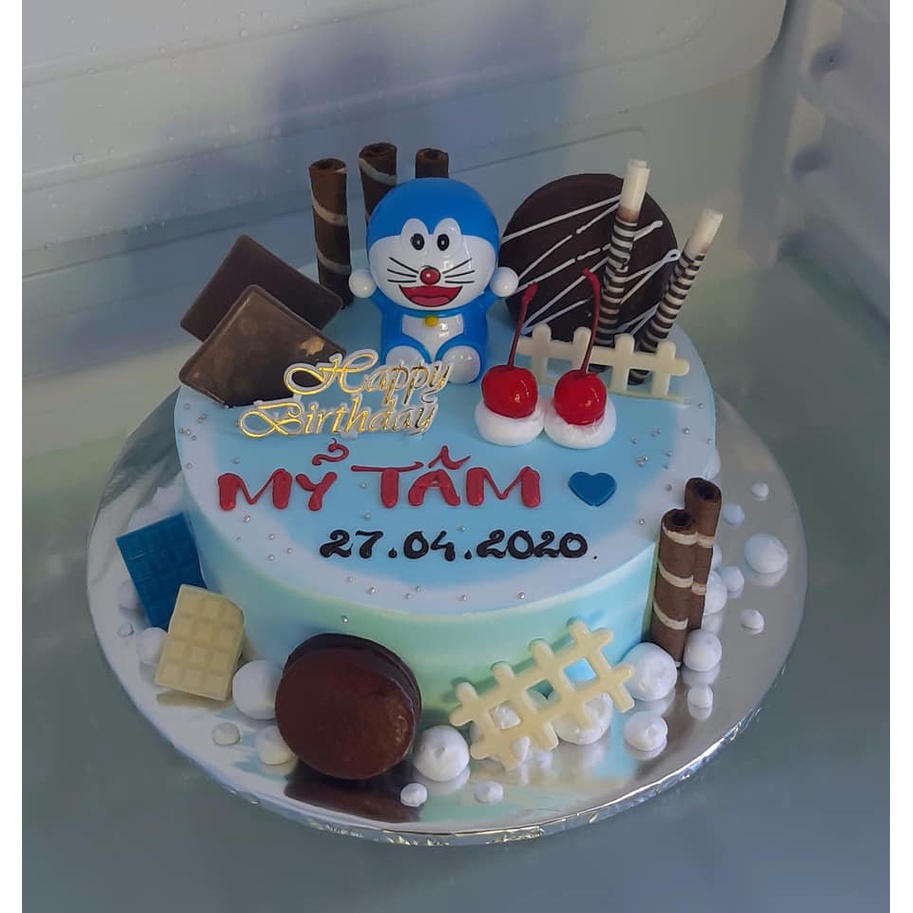 Bánh kem sinh nhật chủ đề hoạt hình nhân vật Doreamon