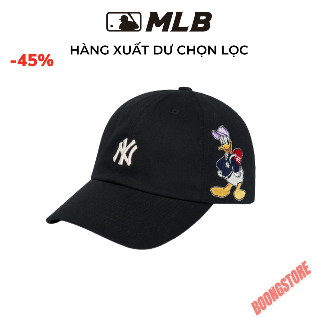 Mũ lưỡi trai MLB thêu chữ NY LA MICKEY hàng xuất dư chọn lọc  phong cách Hàn Quốc