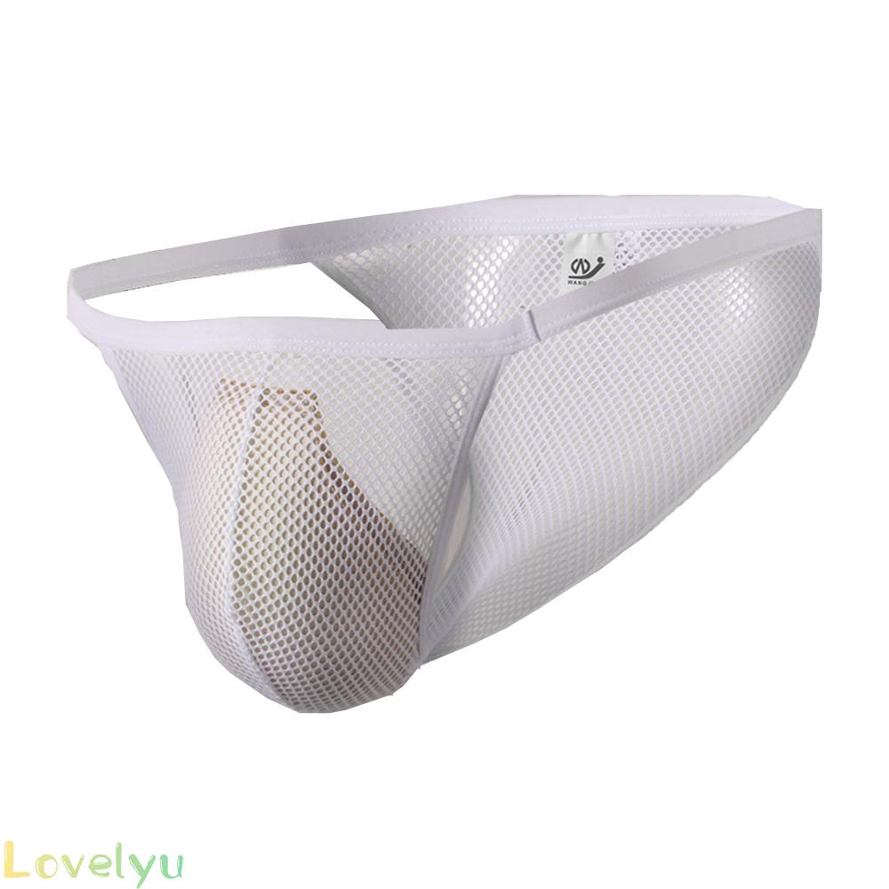 【Ready Stock】Men's Sexy Jockstrap Underwear Quick Dry Mesh Pouch Backness Briefs Underpants@New