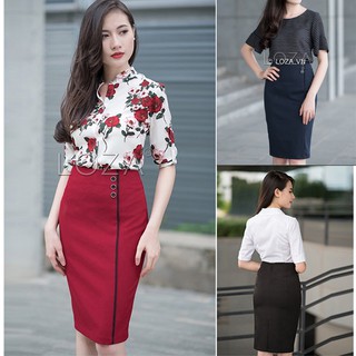 [CAO CẤP] Chân váy công sở bút chì CV01 [HÀNG XUẤT NHẬT-HÀN QUỐC]