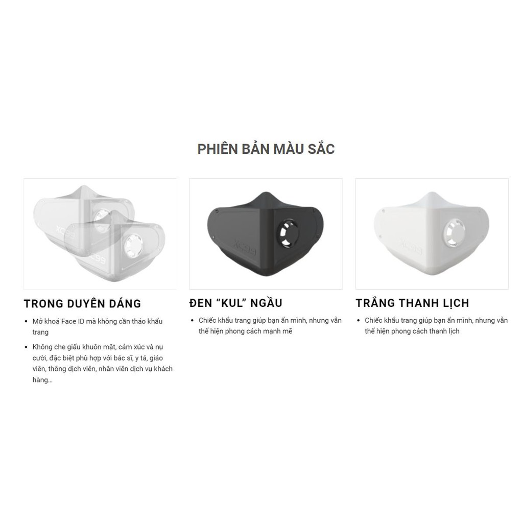 (Sẵn) Khẩu Trang Nhựa an toàn TPU, Mở Face ID, chống tia UV tặng kính trong suốt | BigBuy360 - bigbuy360.vn